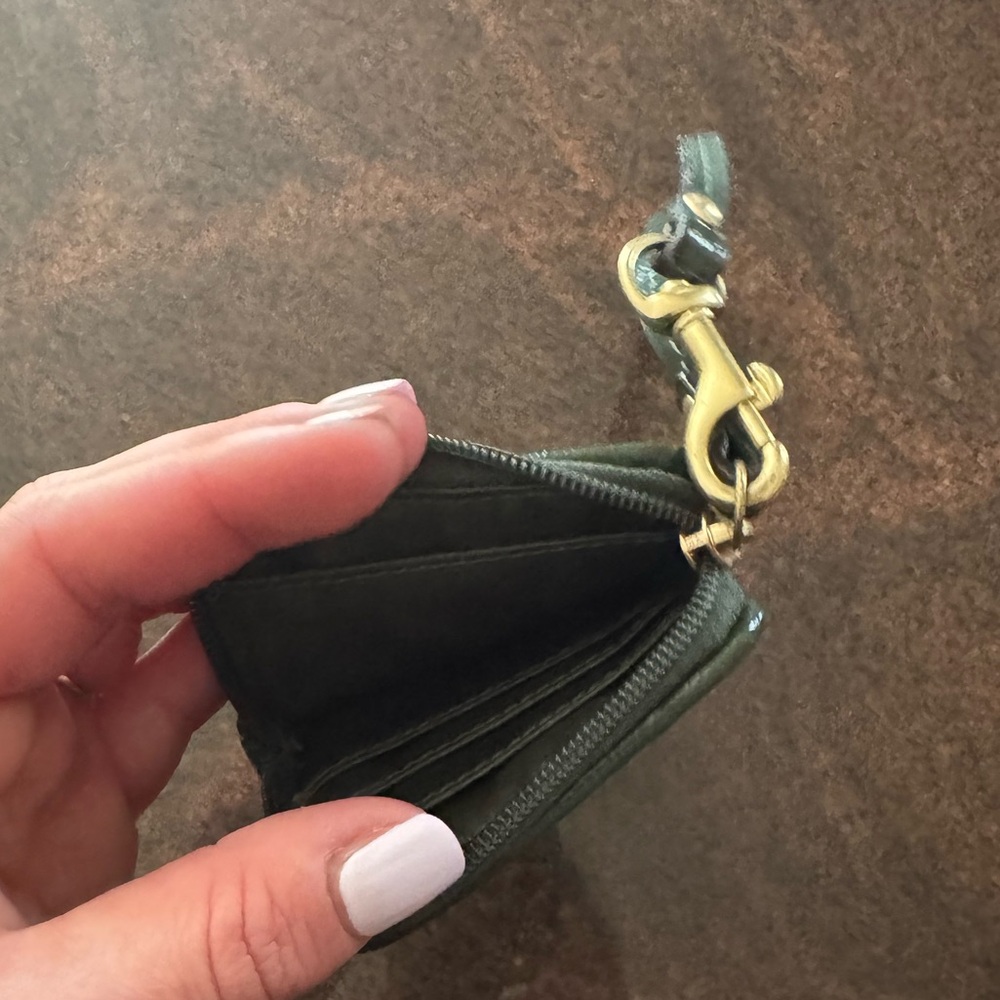 Coach Snakeskin Patterned Cardholder Wristlet - image 3